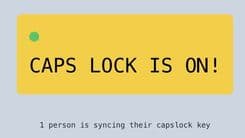 Global Capslock une pessoas em momentos aleatórios