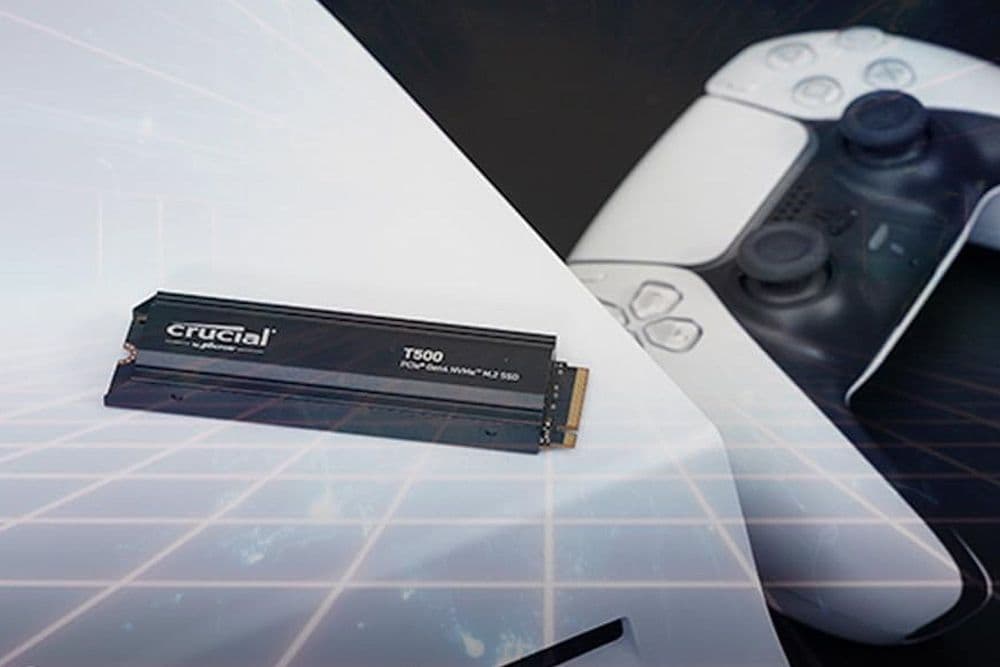 Crucial T500 Gaming SSD disponível com desconto de quase 50%. Reprodução: Gizmodo