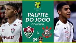Garro se queixou de dores na panturrilha durante o aquecimento de Fluminense x Corinthians. Legenda da imagem. Reprodução: Globo