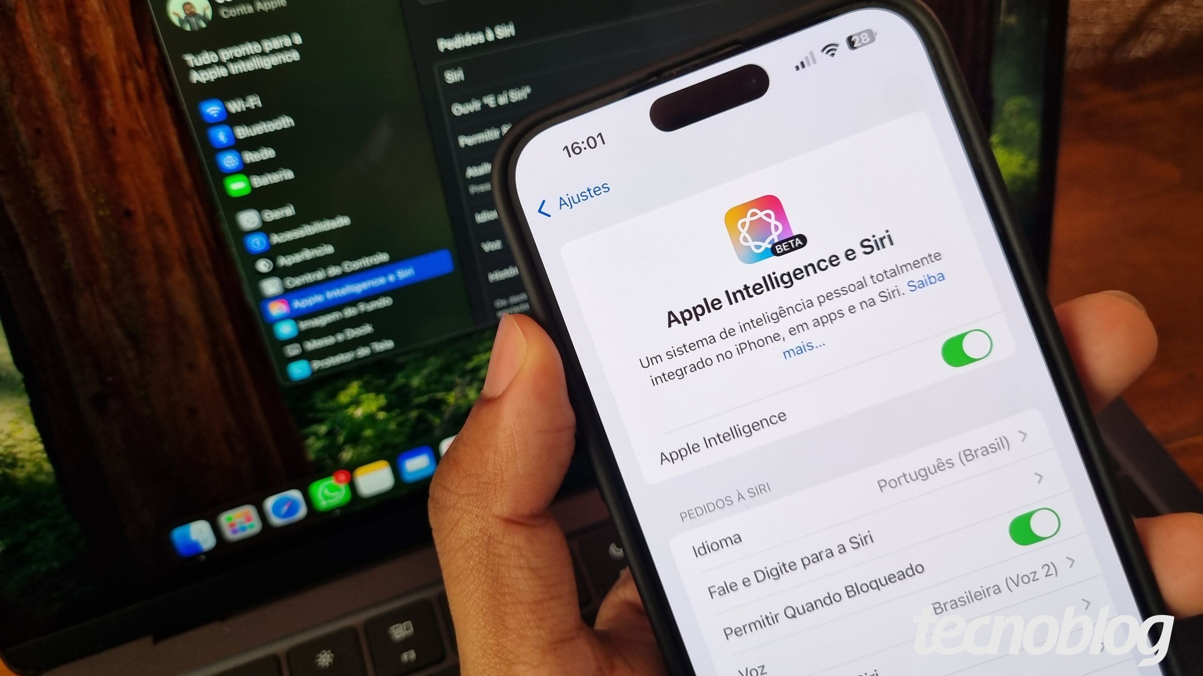 iOS 27 permitirá escolher modelo de IA na Apple Intelligence, diz site. Fonte: Tecnoblog