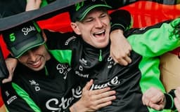 Bortoleto elogia Nico após seu terceiro lugar no GP da Inglaterra. Reprodução: Esporte IG