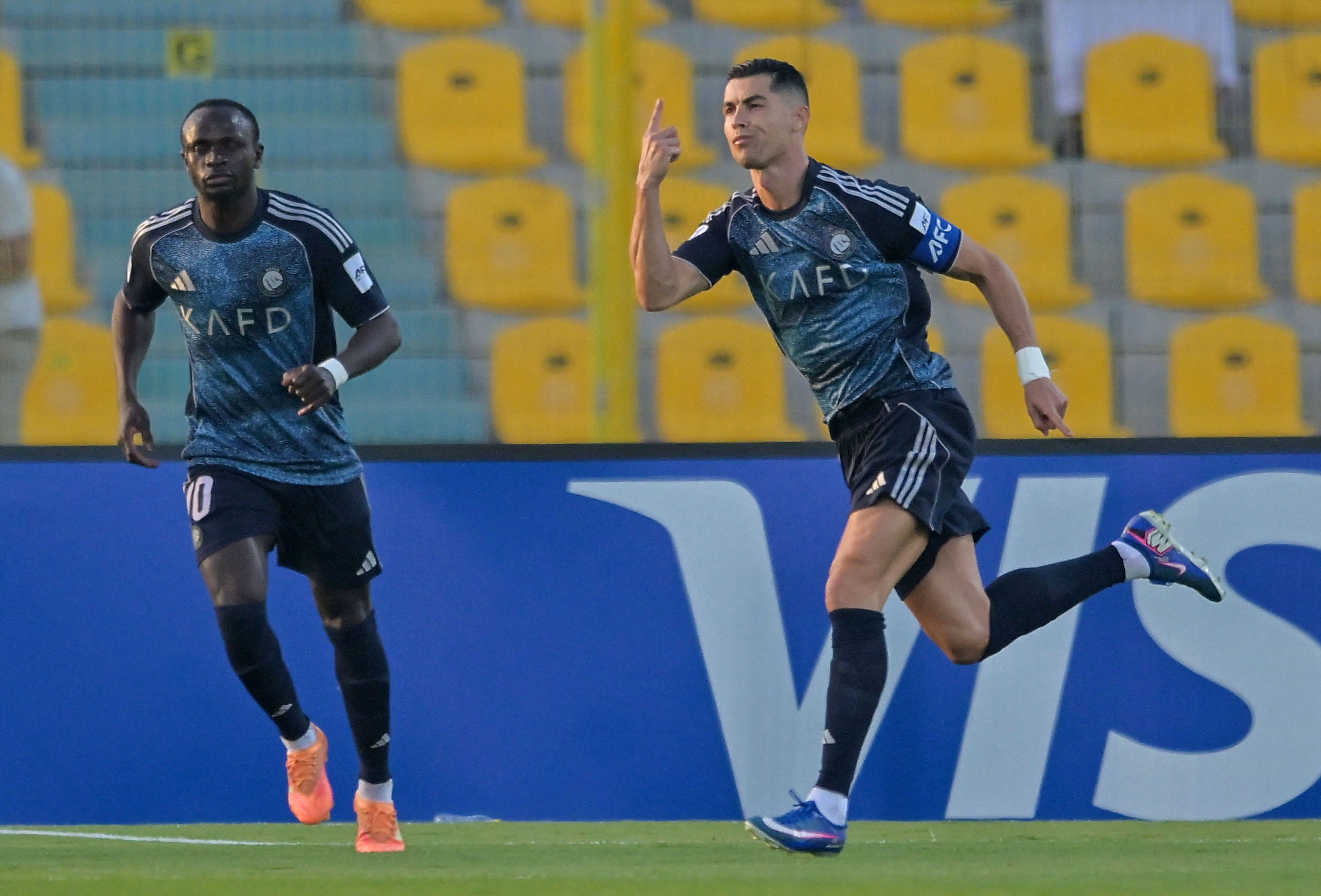 Cristiano Ronaldo chega a 969 gols na vitória do Al-Nassr na AFC Champions League. Reprodução: Ge