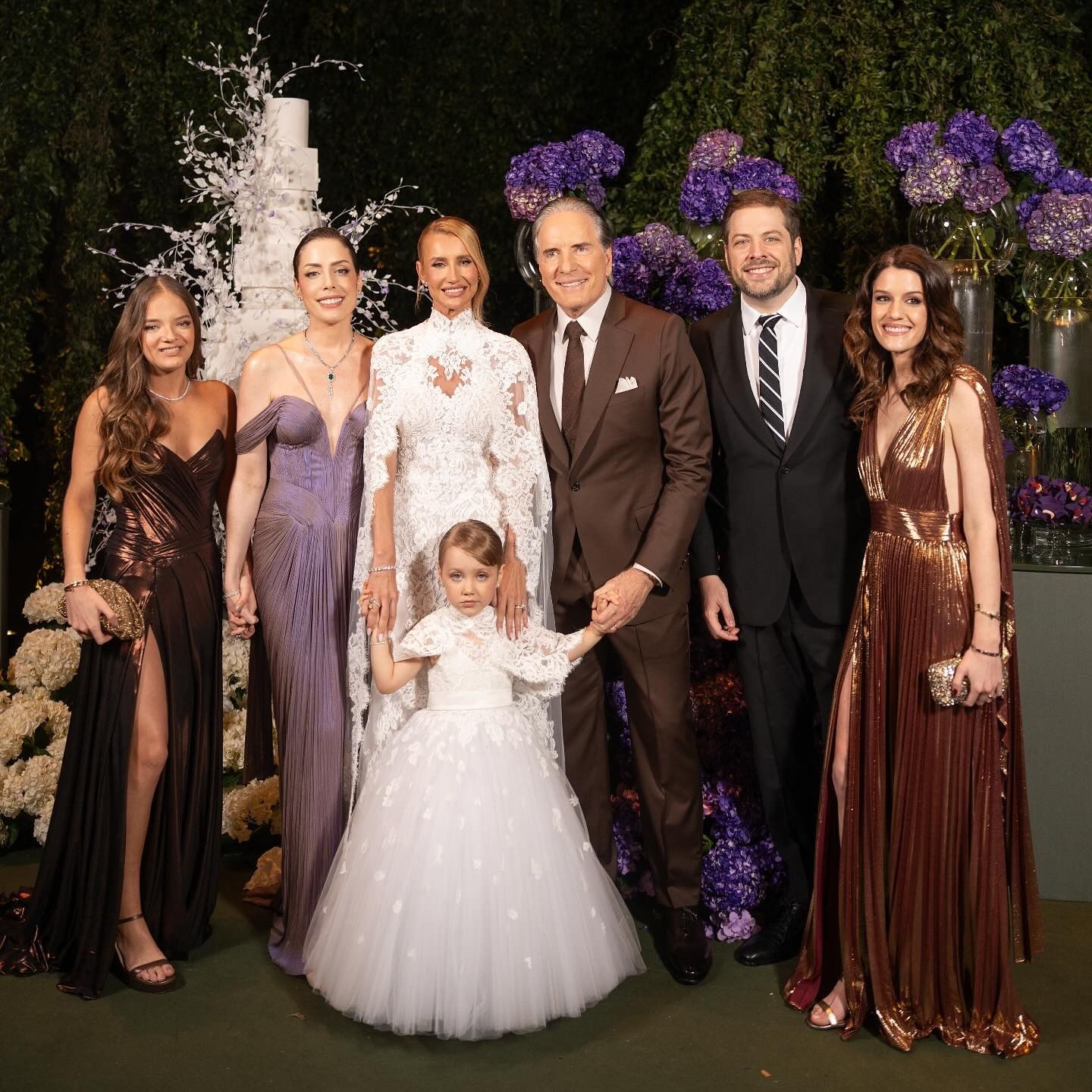 [Fabiana, Vicky e os demais filhos de Roberto Justus.]. Reprodução: Gshow