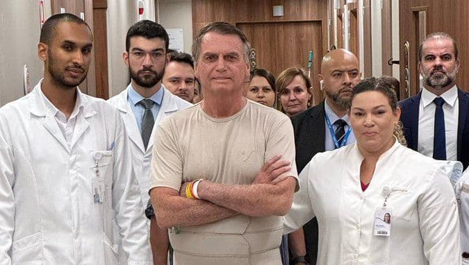 Ex-presidente se recupera após cirurgia de desobstrução intestinal.; Reprodução: CNN Brasil