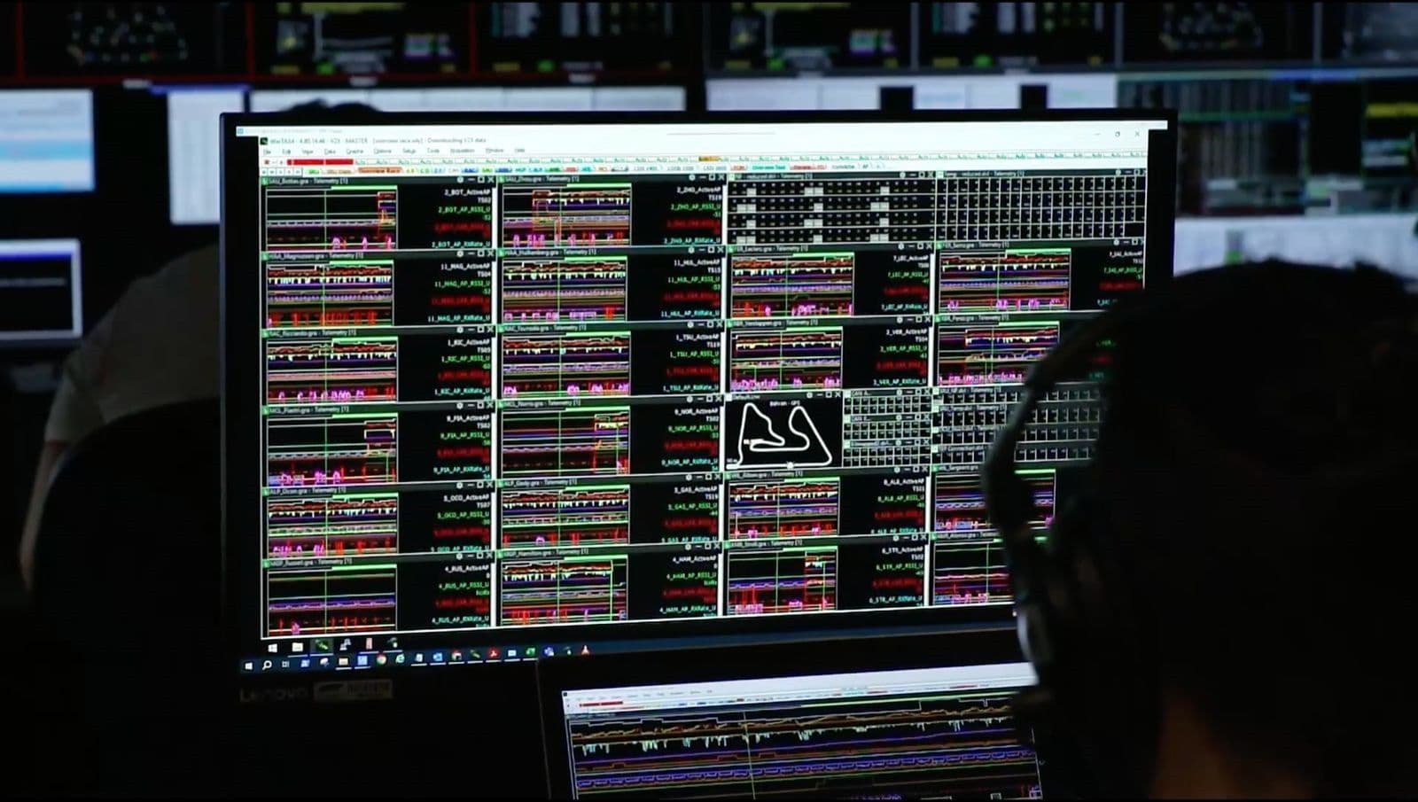 Centro Técnico do Evento da F1, crucial para transmissões e análise de dados das corridas. Reprodução: Globo