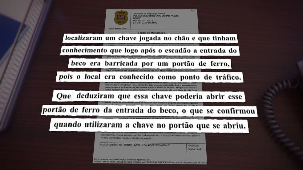 Polícia Civil cumpre mandados contra PMs envolvidos na morte do investigador Rafael Moura na favela do Fogaréu.; Reprodução: Alagoas 24 Horas