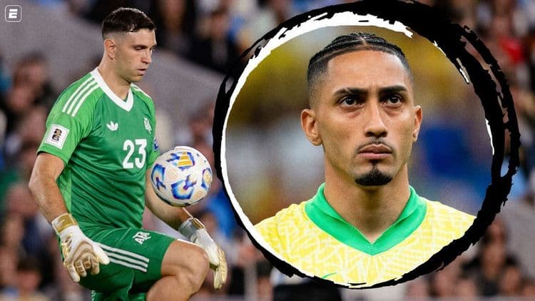 Tensão entre Raphinha e Dibu Martínez em Clássico