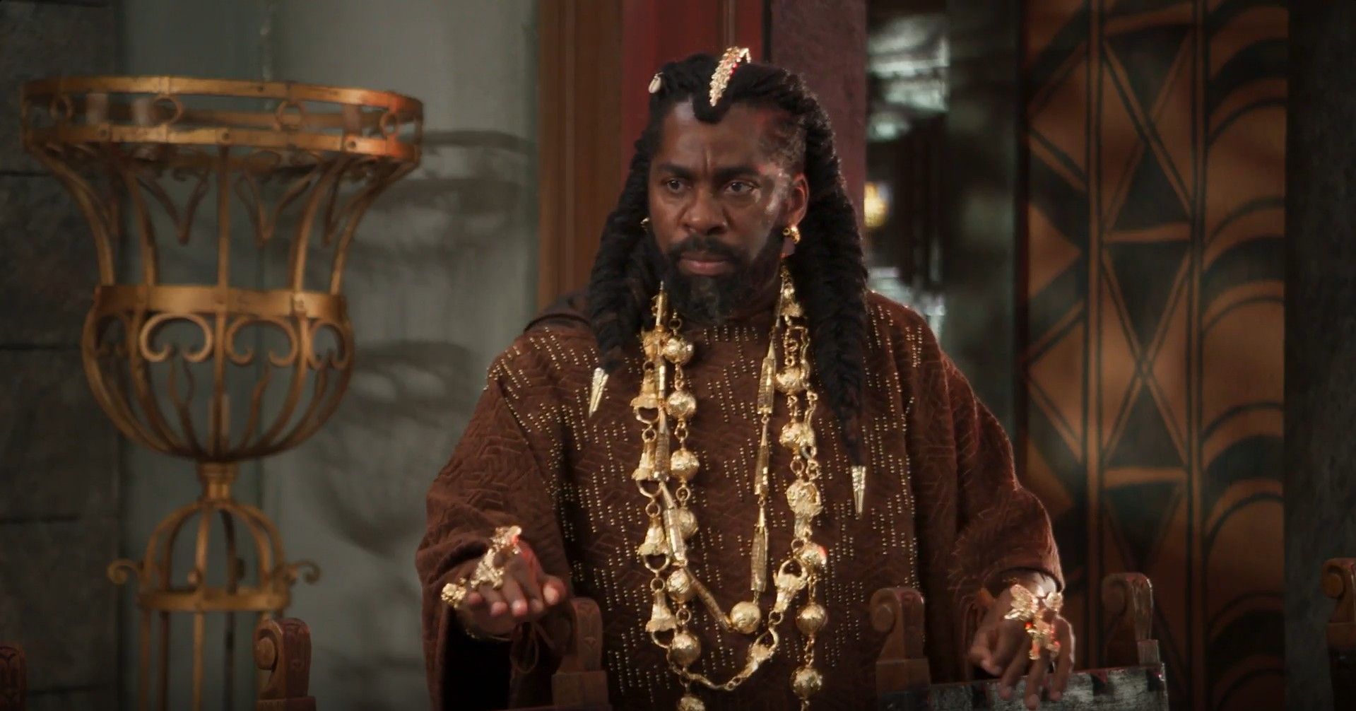 Confronto em praça Pública: Jendal promete enforcar Alika.. Reprodução: Gshow