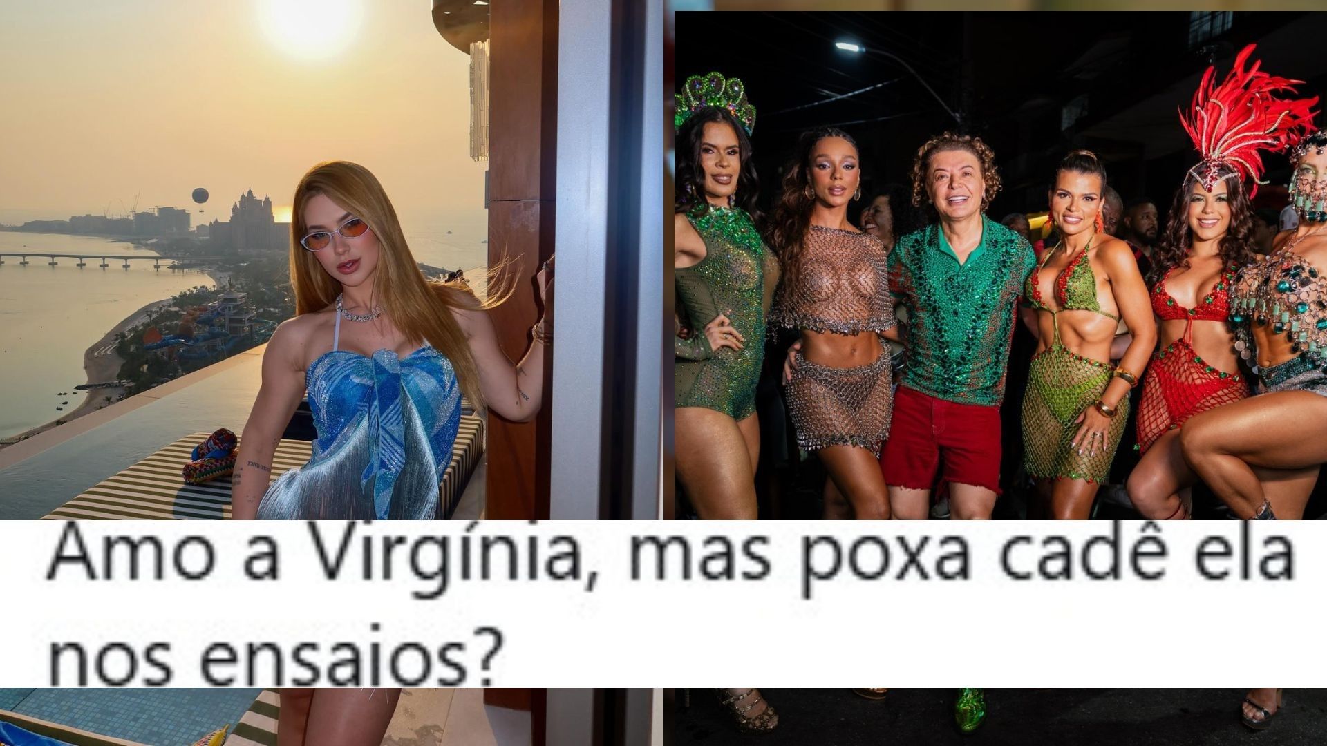 Virginia Fonseca está fora dos ensaios da Grande Rio; torcida cobra presença.. Reprodução: Gshow