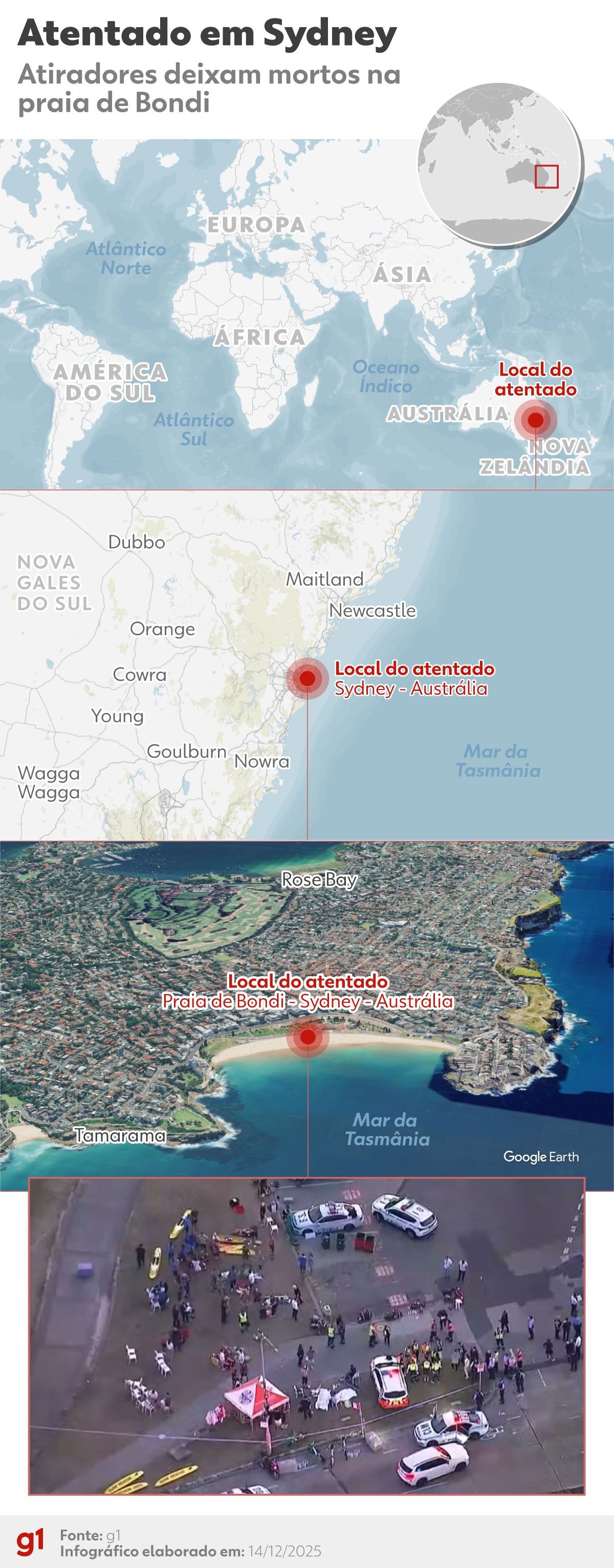 Suspeito de atentado transferido do hospital para prisão, segundo a polícia.. Reprodução: G1