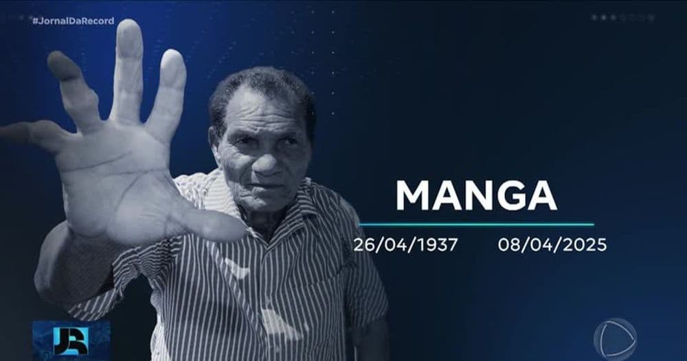 Manga, ícone do futebol brasileiro, faleceu aos 87 anos no Rio de Janeiro. Reprodução: R7