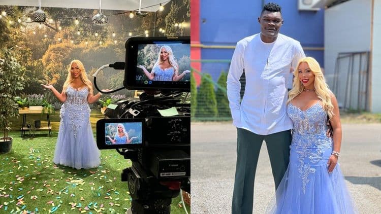 Suellen Carey, primeira brasileira no reality 'Game of Chefs', ao lado de Bradley Marongo. Reprodução: Globo