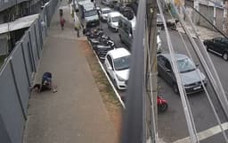 Polícia prende homem em flagrante após agressão contra mulher em SP. Reprodução: G1