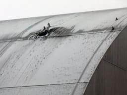 Blindagem danificada por drone, não confina radiação em Chernobyl, afirma IAEA. Reprodução: Businessinsider