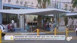 Perícia conclui que queda da bebê em incubadora na Santa Casa de Araçatuba não foi acidental.; Reprodução: Globo