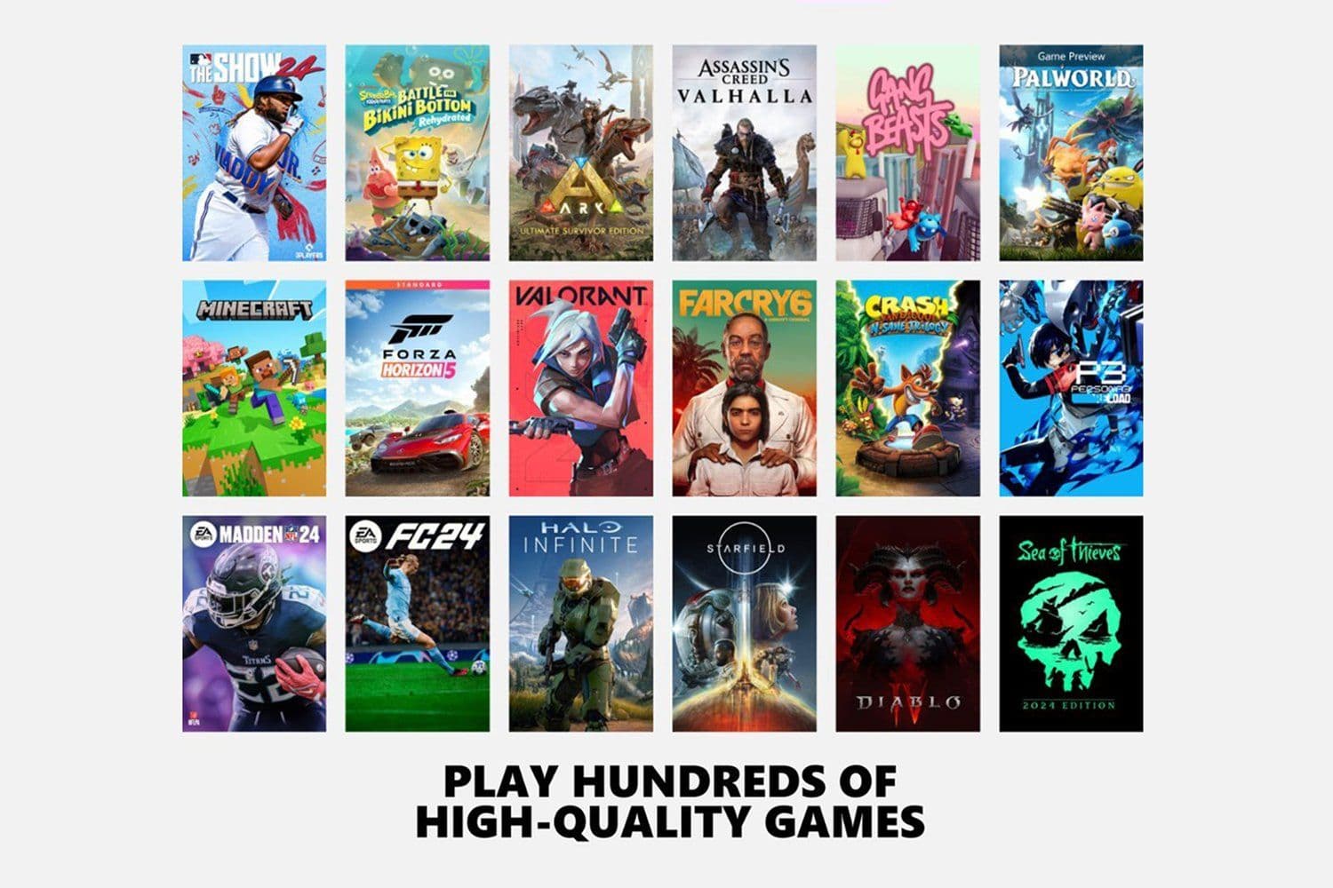 Xbox Game Pass Ultimate oferece uma vasta seleção de jogos para consoles e dispositivos móveis. Reprodução: Gizmodo