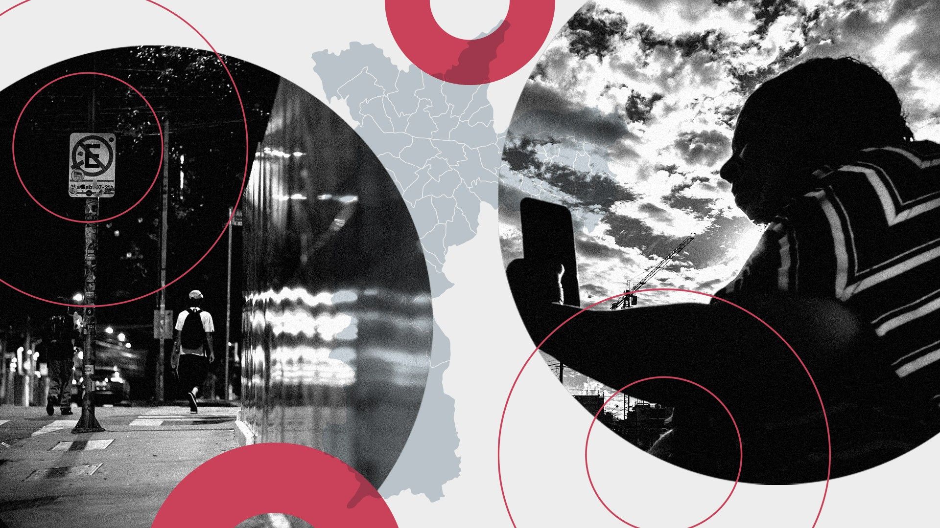 Mapa aponta Zona Sul como novo epicentro dos roubos de celular em São Paulo. Reprodução: Oglobo