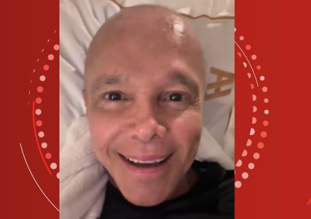 Netinho anuncia cura do câncer linfático e celebra resultado positivo em exame. Reprodução: Globo