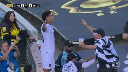 Renato Paiva celebra vitória histórica do Botafogo sobre o PSG na Copa do Mundo de Clubes 2025.; Reprodução: Globo