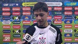 Rodrigo Garro destaca controle de jogo após empate do Corinthians contra o Grêmio. Reprodução: Globo