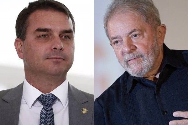 Flávio Bolsonaro diminui a vantagem de Lula e enfraquece a união de governadores da direita. Reprodução: Oglobo
