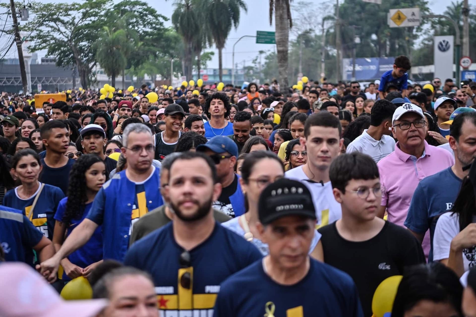 Marcha para Jesus em Rio Branco deve reunir 60 mil fiéis neste sábado. Reprodução: Globo
