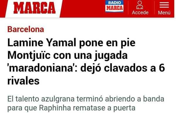 Yamal brilha em vitória do Barcelona com jogada espetacular