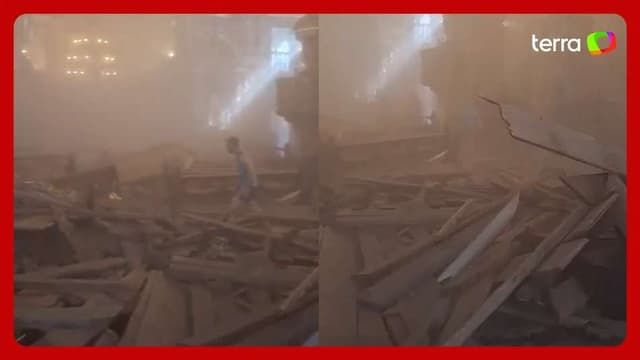 Desabamento na Igreja de São Francisco em Salvador