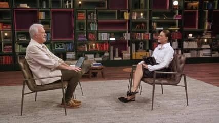 Isis Valverde discute seu casamento e a relação com seus filhos durante participação no 'Conversa com Bial'. Reprodução: Globo