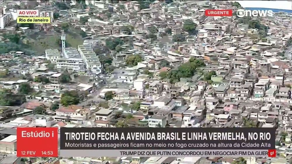 Tiroteio no Rio provoca caos em vias importantes