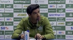 Abel Ferreira comenta sobre vaias ao Fluminense após vitória do Palmeiras no Maracanã. Reprodução: Globo