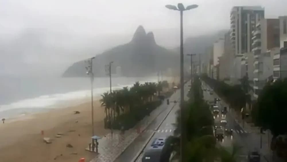 Chuva fraca é prevista para o Rio de Janeiro neste domingo. Legenda da imagem. Reprodução: Diário do Rio