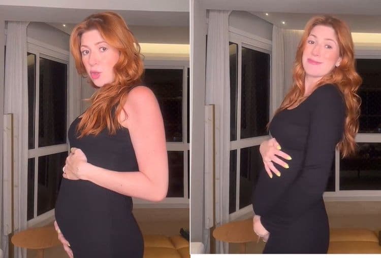 Dani Calabresa exibe barriguinha e renova guarda-roupa gestante