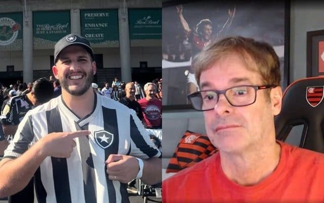 Influenciadores pressionados pelo sucesso do Fluminense no Mundial de Clubes. Reprodução: Esporte IG