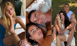 Cristiano Ronaldo apresenta anel de noivado luxuoso a Georgina Rodríguez, avaliado entre US$ 2 e 4 milhões. Legenda da imagem. Reprodução: Globo