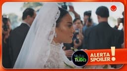 Fátima se prepara para subir ao altar em seu casamento em 'Vale Tudo'. Reprodução: Globo