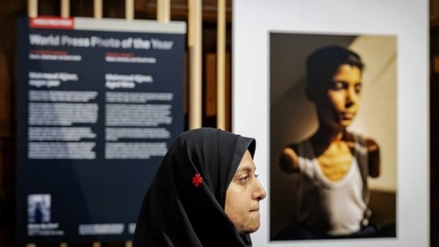 Menino palestino de nove anos ganha prêmio principal do World Press por foto impactante. Reprodução: AFP