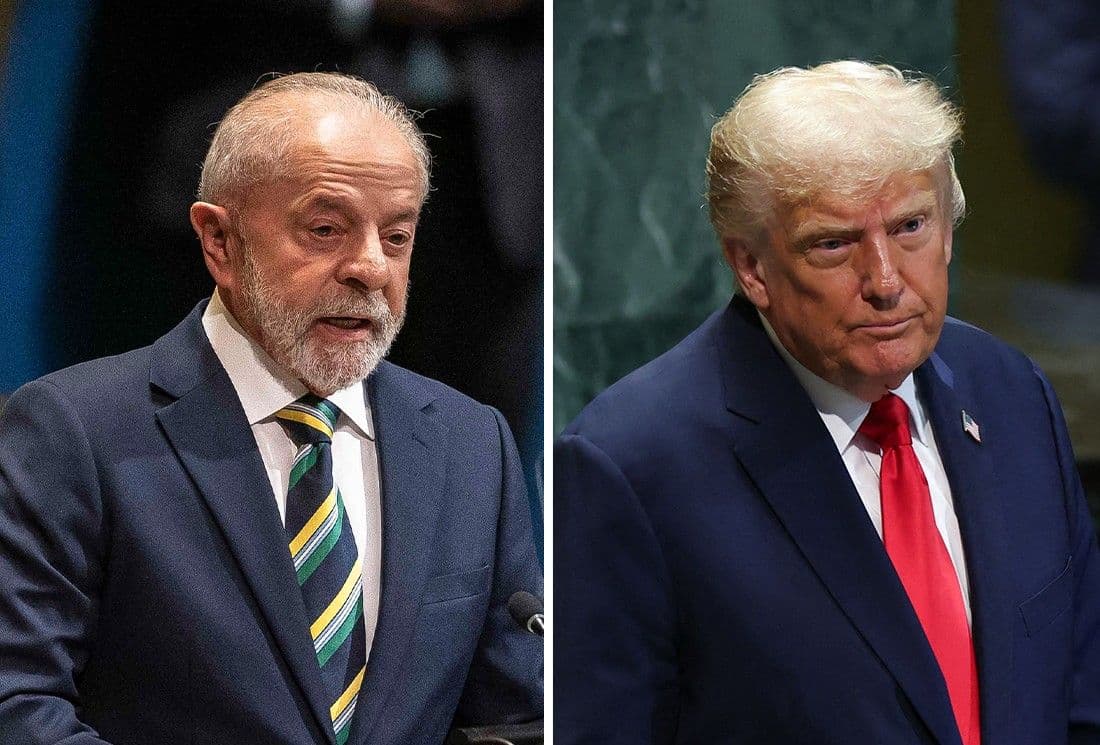 Montagem mostra Lula e Trump, baby boomers, polarizados politicamente. Reprodução: Retorno do item 11