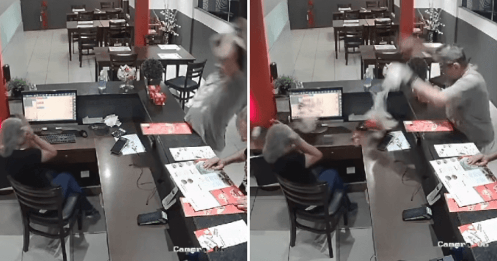 Cliente atira comida em atendente de fast food em SC
