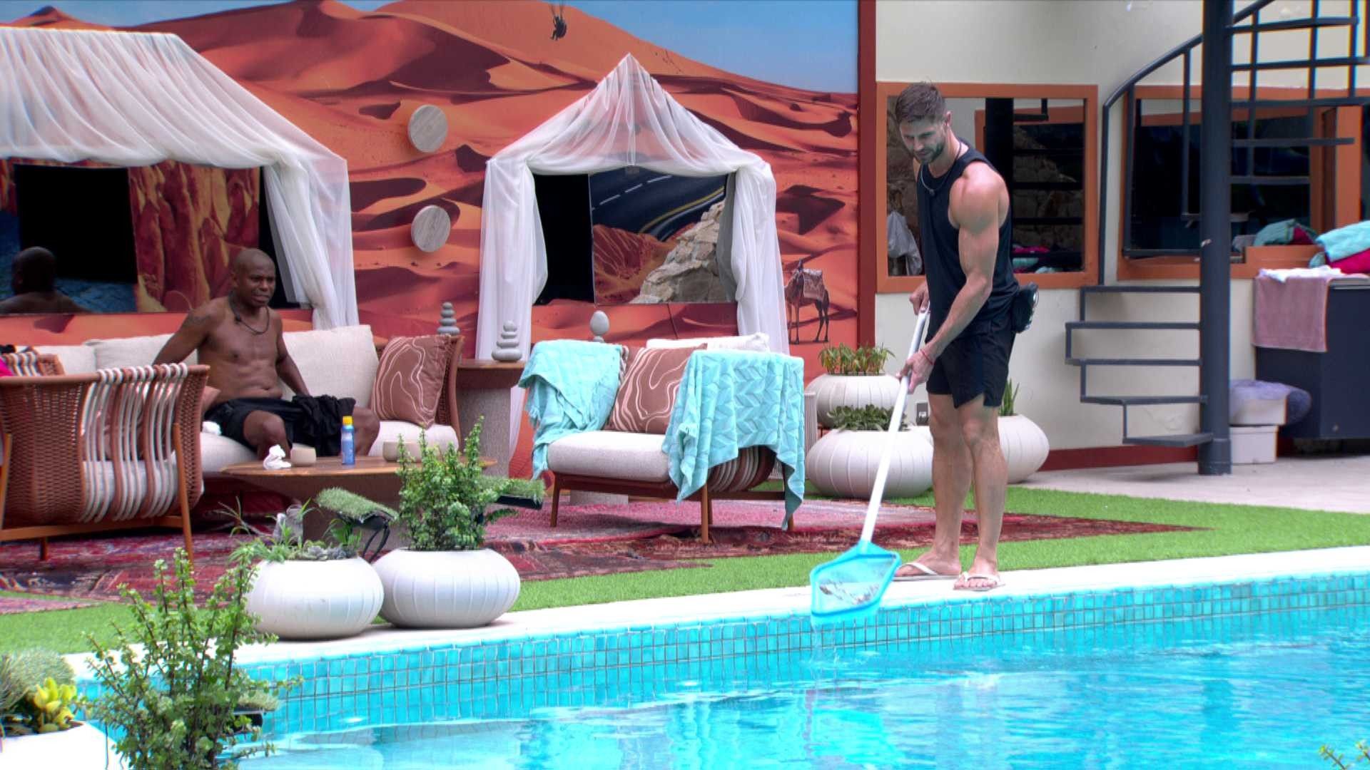 Jonas Sulzbach e Edilson criticam Milena no BBB 26. Reprodução: Gshow