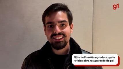 Rodrigo Silva presta homenagem a Faustão com fotos da infância no Dia dos Pais. Reprodução: Globo