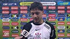 Rodrigo Garro destaca controle de jogo após empate do Corinthians contra o Grêmio. Reprodução: Globo