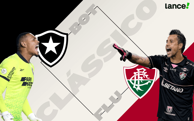 Goleiros John e Fábio são esperanças de vitória para Botafogo e Fluminense no clássico. Reprodução: Lance