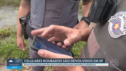 Polícia Militar de SP inicia uso do Google Localizador para bloquear celulares roubados. Reprodução: Globo