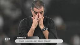Roberto Mancini menciona Botafogo em post nas redes sociais.; Reprodução: Globo