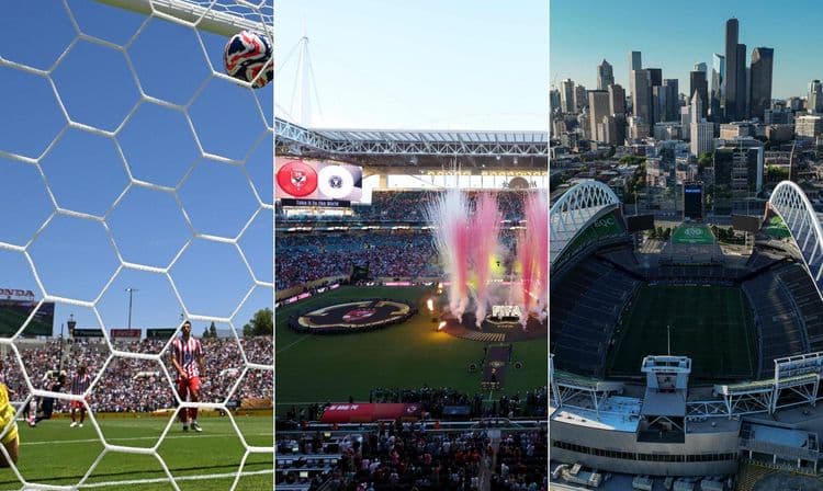 MetLife Stadium recebe jogo entre Palmeiras e Porto na Copa do Mundo de Clubes. Reprodução: Globo