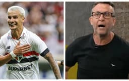 Ferreirinha comenta sobre aposta com Neto e reafirma apoio ao São Paulo.; Legenda da imagem. Reprodução: X