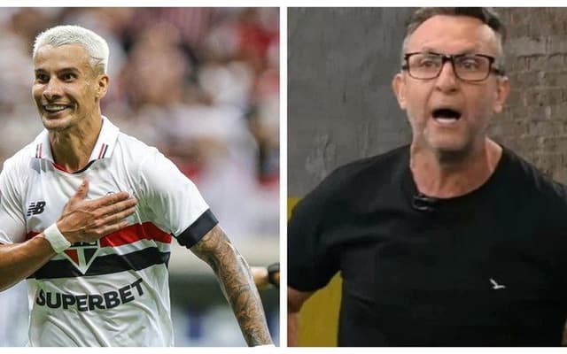 Ferreirinha comenta sobre aposta com Neto e reafirma apoio ao São Paulo.; Legenda da imagem. Reprodução: X