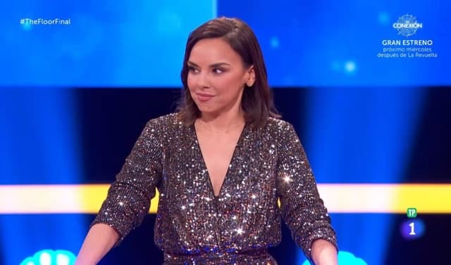 Chenoa apresenta a final de 'The Floor', onde Mercedes Evangelista vence e leva 100.000 euros. Reprodução: El País