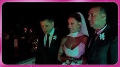 Giovanna Lancellotti e Gabriel David celebram seu casamento aos pés do Cristo Redentor. Reprodução: Globo